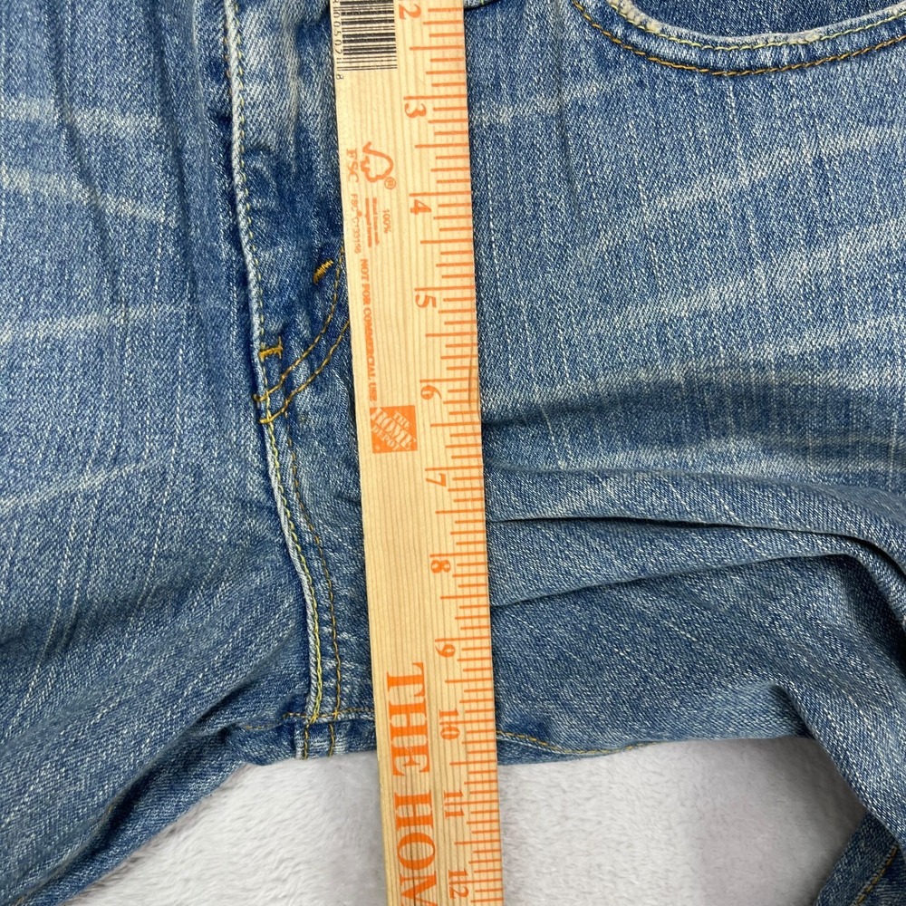 Levi's 518 Super Low Bootcut Jeans Women 16 Blue Denim Pockets Classic - 34X30.5 - Picture 4 of 15